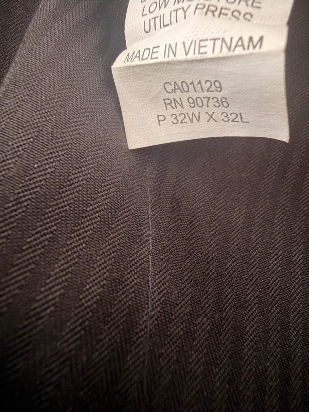Calvin Klein Navy Blue Linen Dress Pants